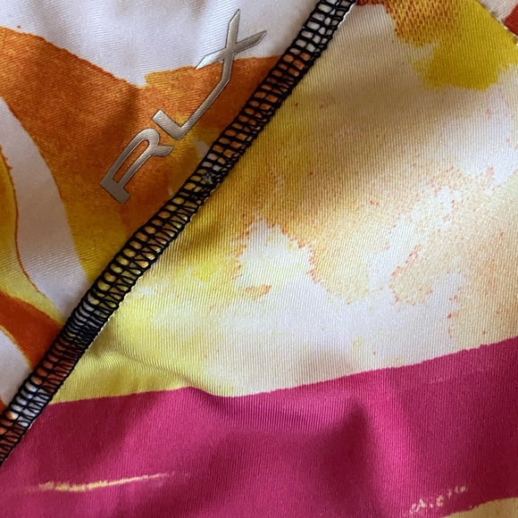 Ralph Lauren RLX  Multicolor Floral Quarter Zip Top Small Active Wear Golf - Picture 7 of 8